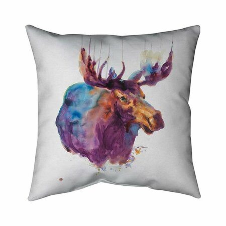 FONDO 26 x 26 in. Abstract Moose-Double Sided Print Indoor Pillow FO2772089